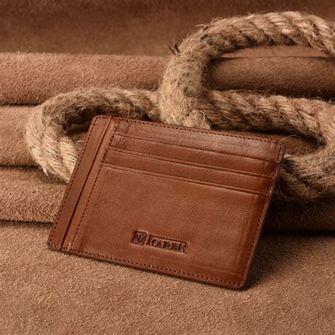 genuine leather card holder.